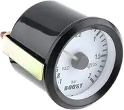 ALAGPNPMZH 6031BL Universal 2" 52mm 12V Blue LED -1~2 Bar Car Turbo Boost Gauge Meter with Sensor for Car/Boat/Truck/ATV Boost Meter