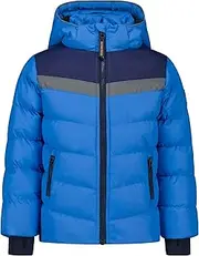 [SALT AND PEPPER] Boys' Winter Jacket Warm Padded with Reflective Details, Swedish Blue, One Size