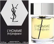 L'HOMME YVES SAINT LAURENT EDT SPRAY, 3.3 Fl Oz, White (3365440316560), 3.4 Ounce