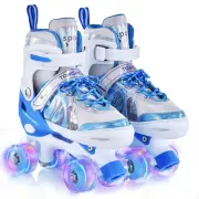 TOMSHOO Toddler Roller Blades Adjustable Fashionable Kids Roller Skates R4O1