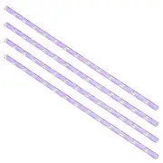 6mm x250mm Spiral Light Purple Line Solid Acrylic Round Rod PMMA Bar 4X