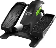 Under Desk Elliptical Bike Pedal Exerciser - Portable Seated Elliptical Machine with Touch Screen Control Panel and Remote Control for Home Office Use. Bluetooth Connectivity Enabled.