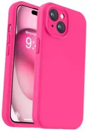 Compatible with iPhone 15 Case, Upgrade for iPhone 15 (6.1",2 Lens) Hot Pink