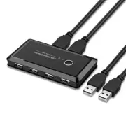 2 in 4 out USB 2.0 Peripheral Sharing Switch 2 PCs Sharing 4 USB Devices USB