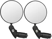 BELLIFFY 2pcs Bike Handlebar Mirrors Adjustable Rearview Mirror for Bicycles 360° Rotatable Wide Angle Rear View for Enhanced Safety Fits All Handlebar Types Durable and Easy to