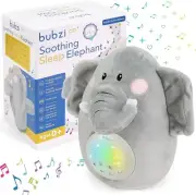 Bubzi Co Baby Sound Machine, Portable Elepahnt Soother & Baby Night Light Pro...