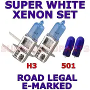 FITS SMART FORTWO COUPE 2004-ON SET H3 501 XENON LIGHT BULBS (for: Smart)