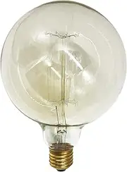 Amonson Lighting New Edison E27 40W Bulb Industrial Globe Bulb Filament Lamp Retro Vintage Light Shape G - 1 Pack