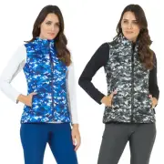 IBKUL Womens Camo Print Quilted Vest - 34271 - New - XS