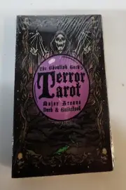 Terror Tarot - 22 Card Major Arcana Gothic Halloween Tarot Card Deck & Guidebook