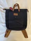 GUESS Dark Wash Denim Jean Convertible Backpack Bag Tote Satchel 16" x 15" x 5"