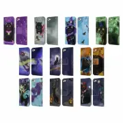 OFFICIAL ASH EVANS BLACK CATS LEATHER BOOK CASE FOR APPLE iPOD TOUCH MP3
