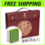 Authentic Chinese Mahjong Juego Set with Tiles & Carrying Case - 12.8" x 9.6"