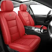 DELPOS Car Seat Covers Suitable for Renault Renault Can Goobee Bop Logan XBA Koleos Symbol Car Seat Cover Accessories, Red