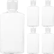 Alipis Clear Plastic Empty Bottles Refillable Shampoo Conditioner Bottles 5pcs Clear Dispenser Bottles Travel Bottles Shampoo Container Refillable Liquid Bottles