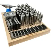 56pc Jumbo Doming Block Swage Punch Set made of Steel Dapping Die Jewellers Tool