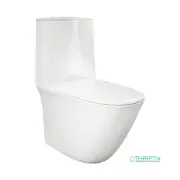 Fienza RAK Sensation Back-to-Wall Toilet Suite, Alpine White