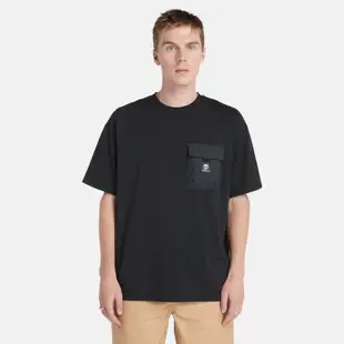 Timberland 男款黑色 Outlast® 恆溫科技短袖T恤|A5UMU001
