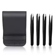 Tweezers Precision Set for Women and Men - 4 Pack Eyebrow Tweezers Set