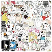 50 Packs Funny Duck Stickers Water Bottles Laptop Phone Motorcycle Computer Guitar Skateboard Hydroflasks Duck Vinyl Sticker Waterproof Aesthetic Trendy Decals for Teens Girls Adults
