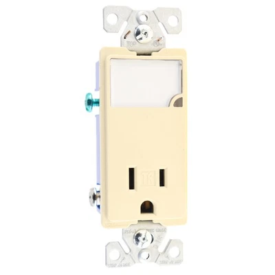 EATON TR7735V-BOX WIRING ARROW HART RECEPTACLE/NIGHT LIGHTS, DIMMABLE, IVORY
