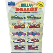 Vintage Sticker Store Scratch N Sniff Stickers STINKY Scent Silly Sneakers