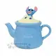小禮堂 迪士尼 史迪奇 造型陶瓷茶壺《藍.舉手》咖啡壺.精緻盒裝