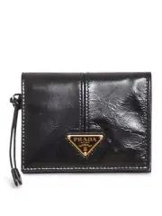 PRADA Black Leather Small Wallet New & Authentic