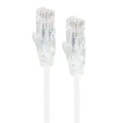 Alogic C6S-02WHT 2m White Ultra Slim Cat6 Network Cable - Series Alpha