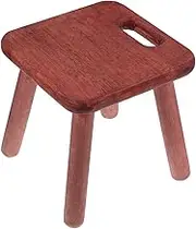 Gatuida Wooden Step Stool Small Bedside Stool for Bathroom Kitchen Bedroom Made from Rubberwood