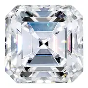 Gemstone Moissanite Pure Light D-E-F Color 7mm Asscher Cut