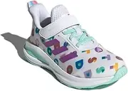 [adidas] Lego x Fortarun Kids Dots Sneakes, Cloud White/Lab Purple/Clear Mint