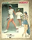 Vintage 1976 Miss Vogue 1414 Pattern Anne Klein Knit TENNIS Outfit UNCUT Size 14