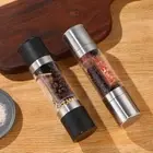 Refillable Manual Pepper Grinder Adjustable Pepper Mills Salt