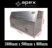 BRAND NEW 2.5MM CHECKER TOOLBOX ALUMINIUM TOOL BOX - UTE TRUCK STORAGE - 1858FRL