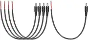 uxcell 5pcs DC Power Pigtails Cable, 3.5mm x 1.35mm Male Barrel Plug Connector to Bare Wire Open End 25cm for PC Laptop Toys Cellphone Electronic Devices