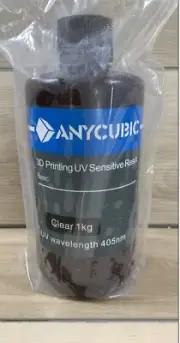 Anycubic 3D Printing UV Sensitive Resin, 1K, Clear, New