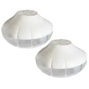 Hutzler Pro-Line Garlic Saver Keeper Storage Container - Fresh Longer - 2 Pack