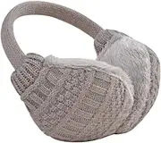 [COLLBATH] Warmth in Style Knitted Earmuffs for Winter Outdoor Activities Ear Muffs for Men Women Grey