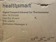 Qty 36-Healthsmart Digital Compact Infrared Ear Thermometer.