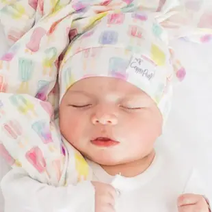 【Copper Pearl】輕柔扭結嬰兒帽(初生嬰兒帽 寶寶套頭帽 胎帽 嬰兒保暖帽)