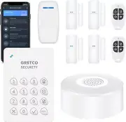 WiFi Alarm System, Smart Home Alarm System Wireless 9 Piece-kit, DIY Alarm Syste