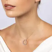 Luminesce Lab Grown 9ct Yellow Gold 1 Carat Diamond Life of Circle Pendant, 9ct Yellow Gold SOLID Curb Chain 50cm 30 Gauge (10147605)