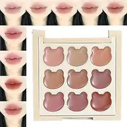 YRTUOP Lip Gloss Palette,9 Colors Ladies Makeup Lipsticks Palette | Matte Finish Beauty Shades, Portable Cosmetics for Commuting, School, Dating, Gathering