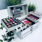 Professional Makeup Set Face Powder Matte Shimmer Eyeshadow Palette Lipstick ...