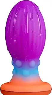 5.2in Luminous Silicone Plug Fetish Butt Plug for Dilatation & Training, Glow-in-The-Dark Trainer Fantasy Adult Sex Toy for Experienced Women & Men, Big-Sized