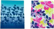 Flower Power 2 Poly Folders (Flower Shadows, Striped Flowers on White)
