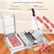 BBQ Meat Skewer Machine Commercial Wear Meat Kebab Barbecue Tools Skewer Machine