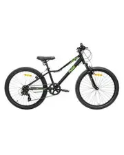 Pedal Crush 24" Kids Bike Black/Green