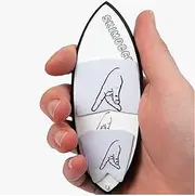 Skimdeck Professional Floating Finger Board Surf Skim Board for Fingers (White/White)